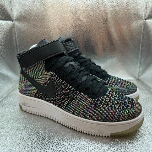 Size 6Y Nike AF1 Ultra Flyknit Mid (GS) ids Multicolor Athletic Shoes 862824-600 - Picture 1 of 10